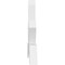 Ekena Millwork Vanguard Architectural Grade PVC Gable Bracket, 72"W x 36"H x 4"D x 6"F, 12/12 Pitch GBP072X36X0406VAN00 - alternate 4